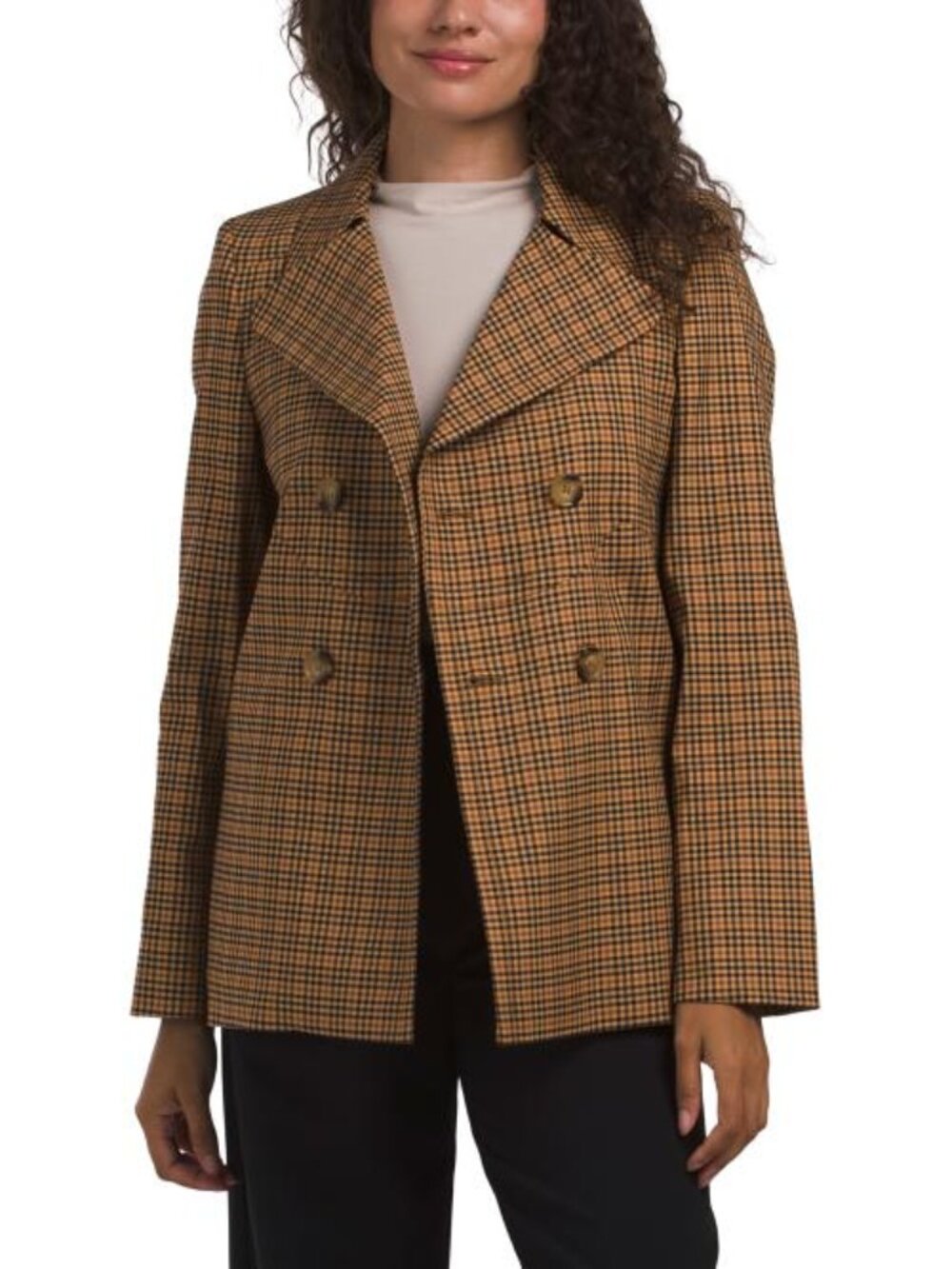 LK BENNETT Amber Checkered Jacket